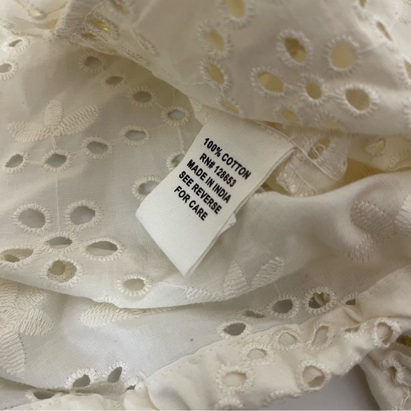 Joie Eyelet Ruffle Blouse Lace Size Size XS - Picture 6 of 8